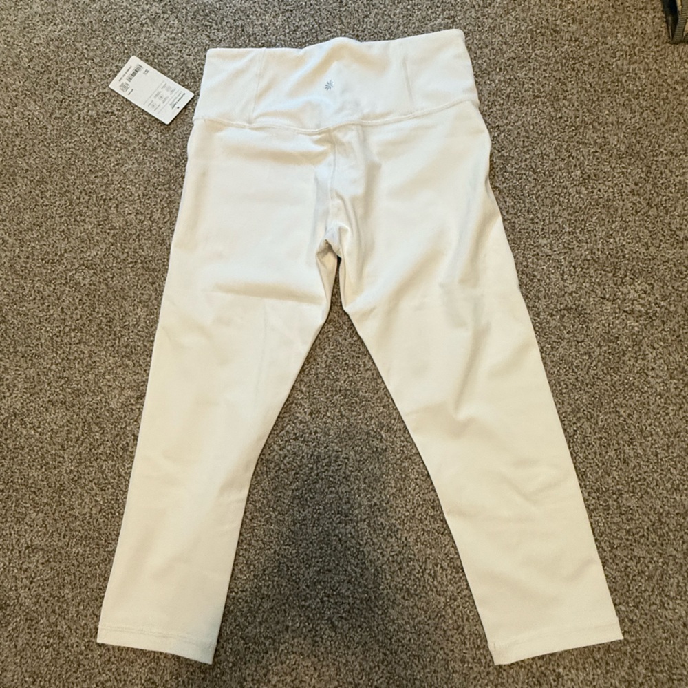 Athleta Light Cream Leggings